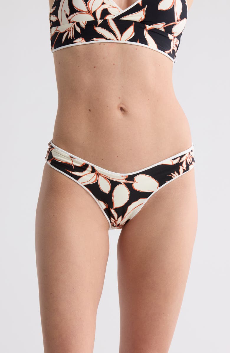 Maaji Antique White Valery Cheeky Bikini Bottoms, Alternate, color, 