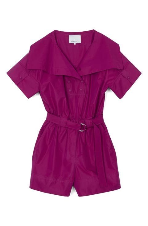 Utility Belted Romper