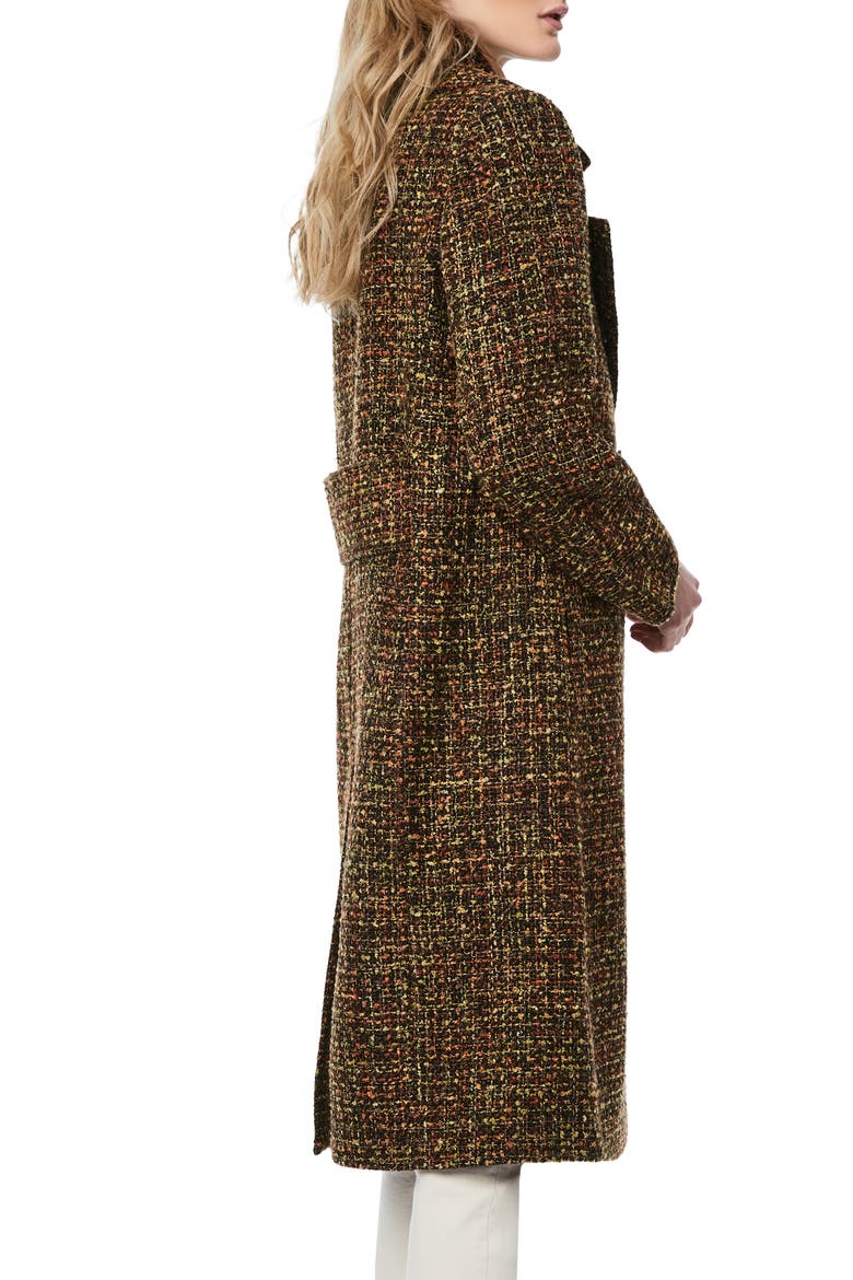 Longline Tweed Coat, Alternate, color, MULTI