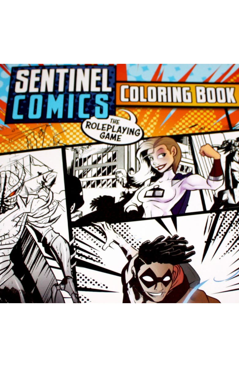 Greater Than Games Sentinel Comics The RPG Coloring Book, Alternate, color, Multicolored