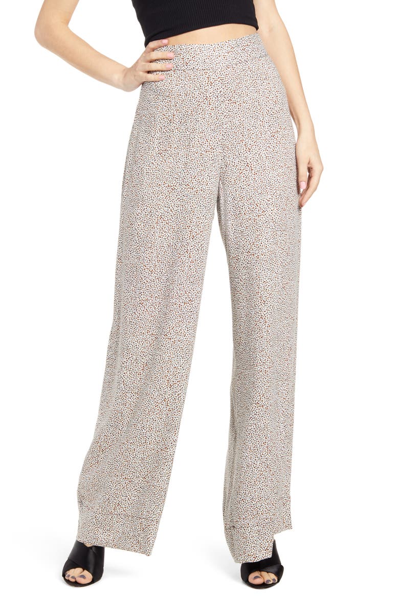 Ireland Wide Leg Pants, Main, color, MINI LEOPARD