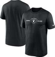 Nike Men's Nike Black Las Vegas Raiders Horizontal Lockup Legend Performance T-Shirt