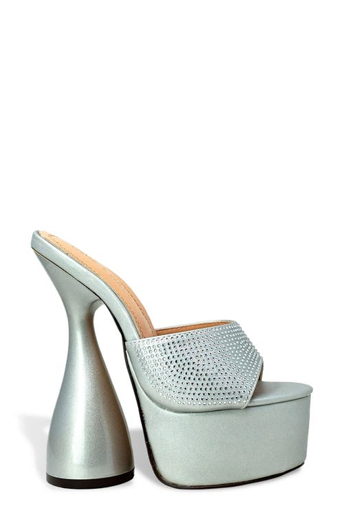 Chase & Chloe Chase And Chloe Miranda Rhinestone Platform Sandal