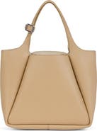 WE-AR4 Trapeze Leather Bucket Bag