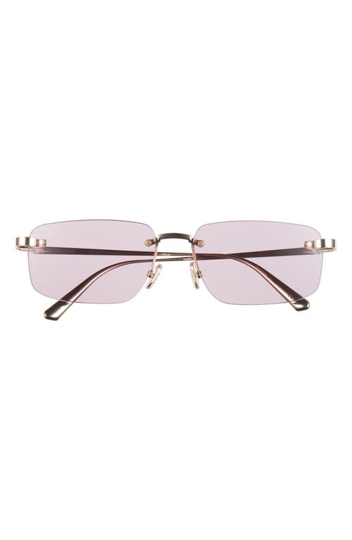 Dior C S4u Rectangular Sunglasses In Gold