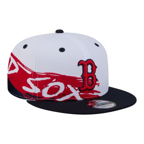 Men's New Era White/Navy Boston Red Sox 9FIFTY Snapback Hat