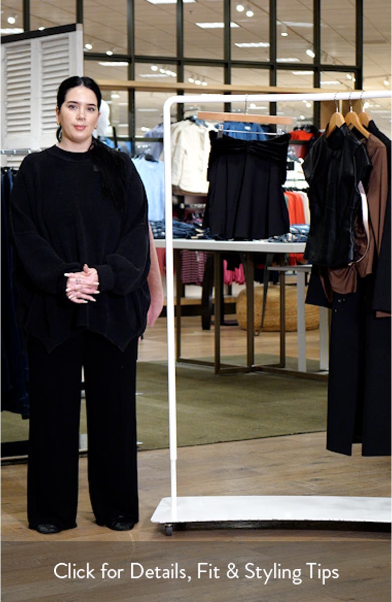 Asa Flounce Ruched Velvet Miniskirt, sales video thumbnail