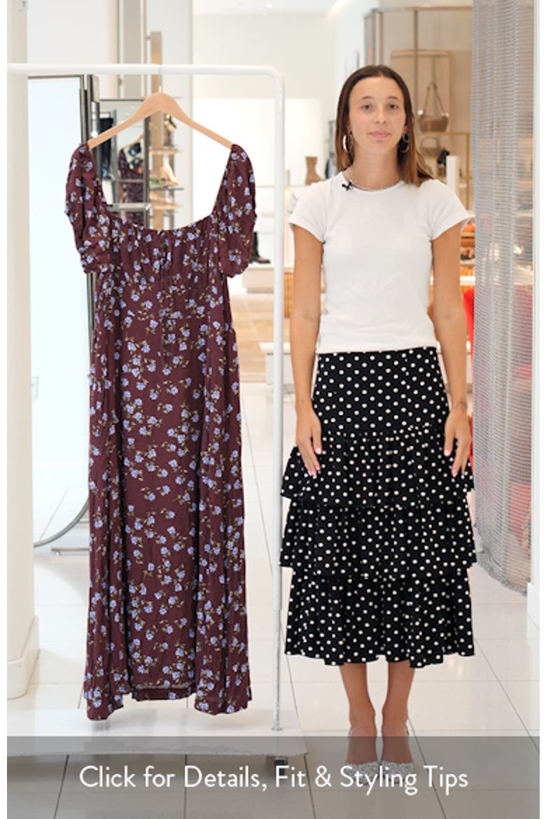 Abbie Floral Print Midi Dress video