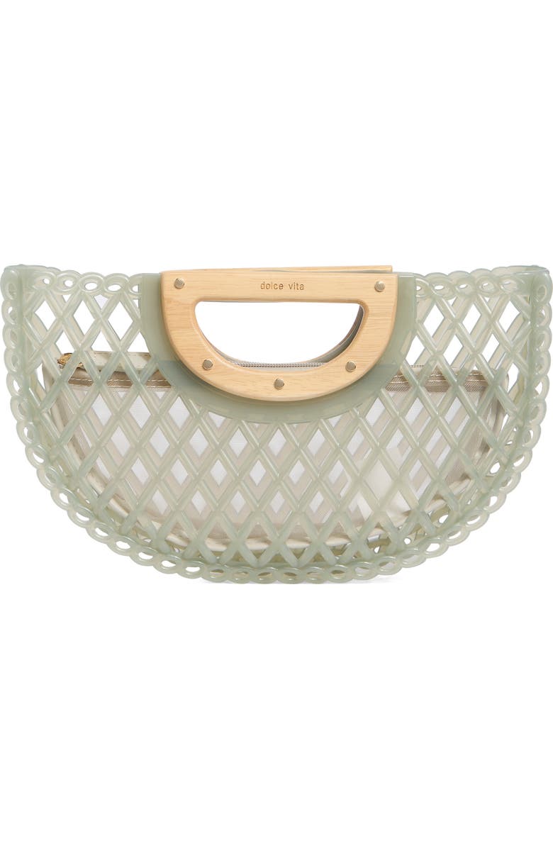 Dolce Vita Solandra Jelly Clutch, Main, color, Seafoam