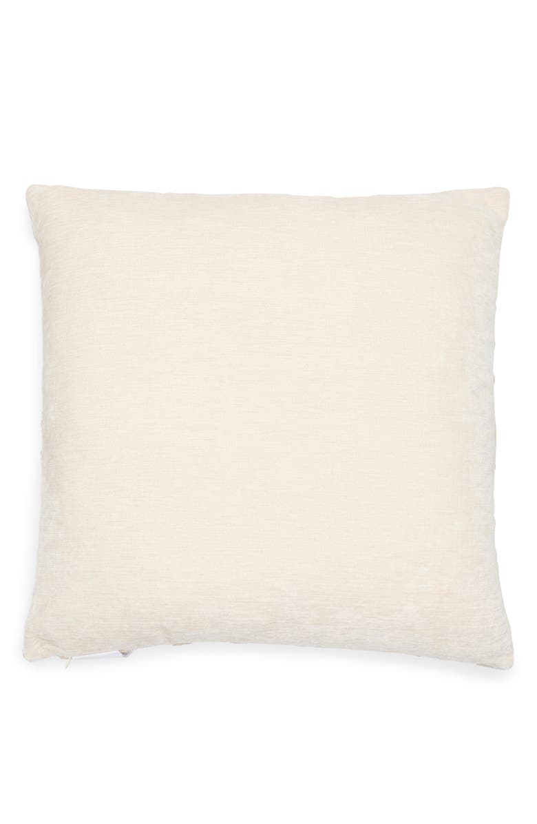 Tahari Asymmetrical Stripe Bouclé Accent Pillow, Alternate, color, Feather/ Taupe