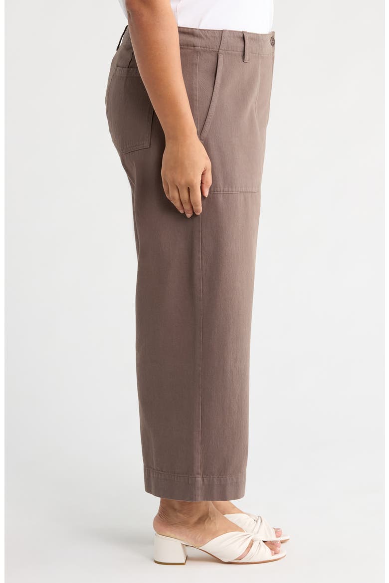 Organic Cotton Crop Wide Leg Pants, Alternate, color, RYE