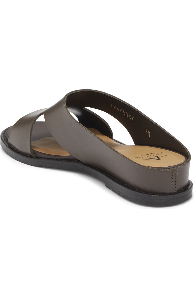 Aquatalia Petra Wedge Sandal, Alternate, color, Dark Brown Leather