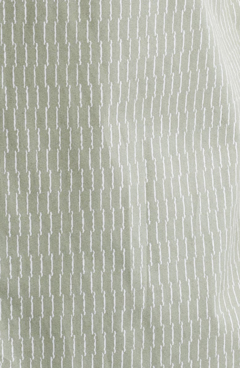 Theory Irving Short Sleeve Button-Up Shirt, Alternate, color, Greenstone/White