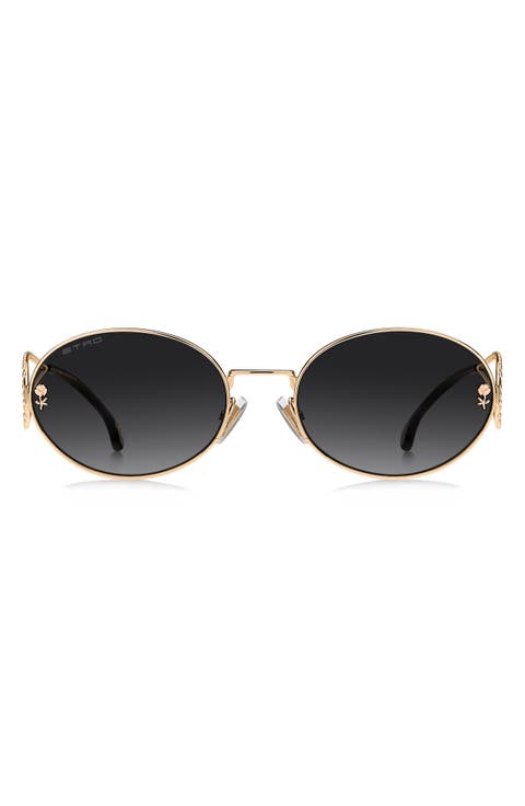 57mm Oval Sunglasses