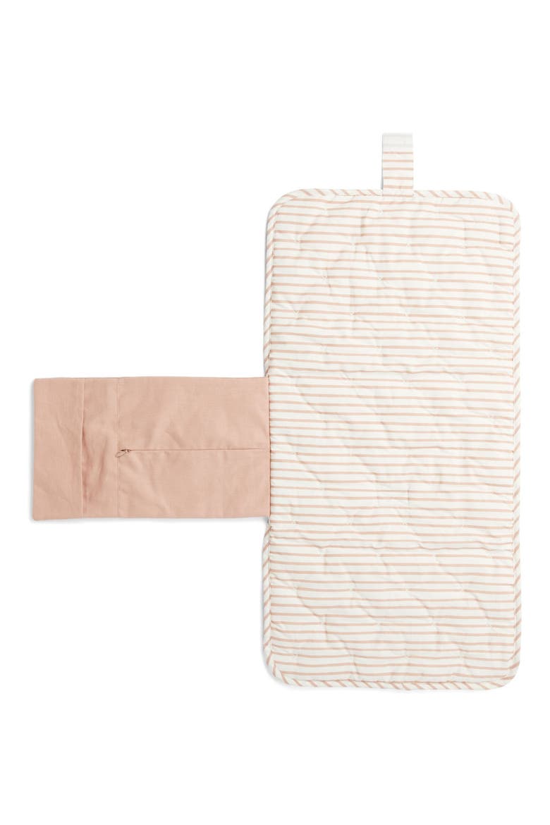 On the Go Coated Organic Cotton Changing Pad, Alternate, color, PETAL