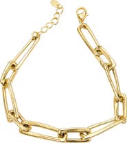ARGENTO VIVO Chunky Paper Clip Chain Bracelet