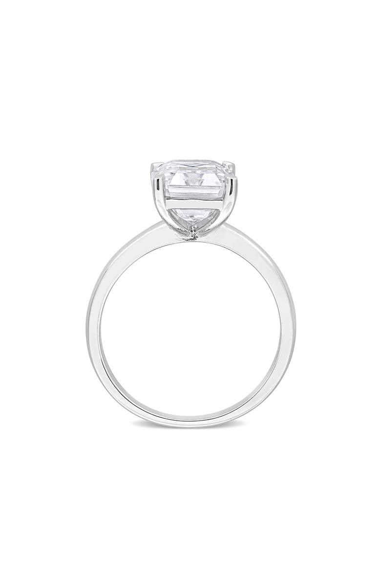 DELMAR Dew Octagon Created Moissanite Ring, Alternate, color, Silver