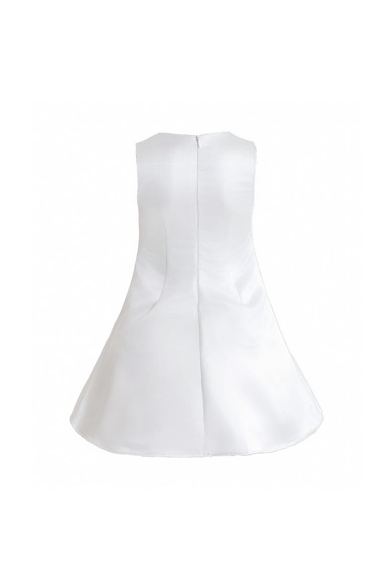 HoneyBelle Floral Overlay Dress, Alternate, color, White