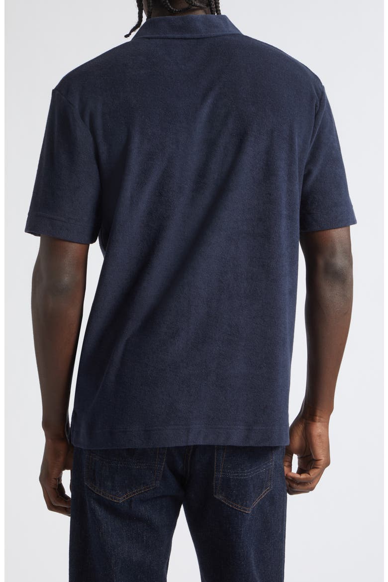 Cotton Terry Cloth Polo, Alternate, color, NAVY