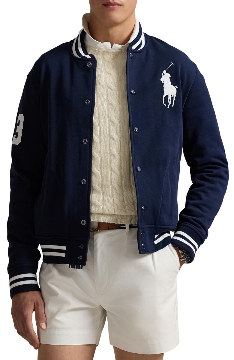 Polo Ralph Lauren Big Pony Fleece Baseball Jacket | Nordstrom