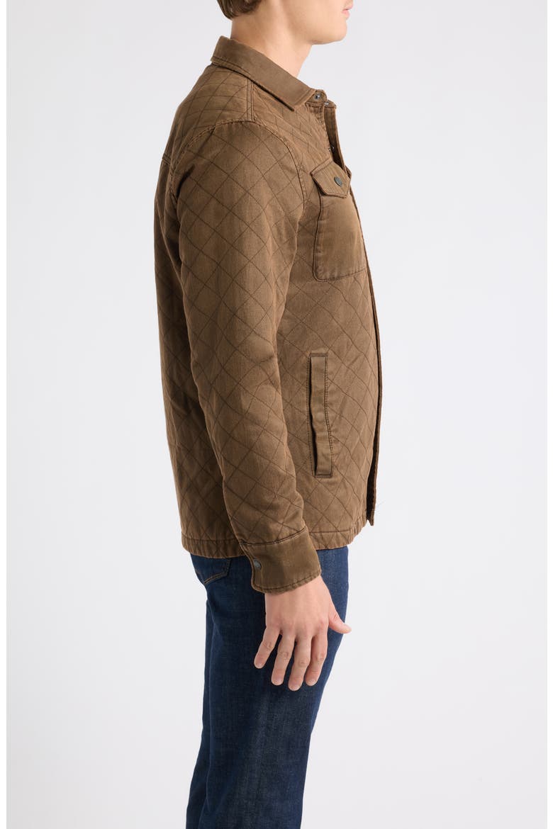 Quilted Chore Coat, Alternate, color, RUSSET