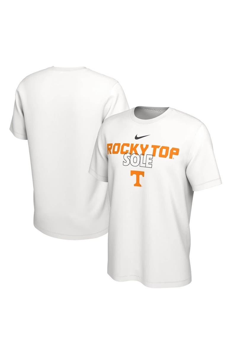 Nike White Tennessee Volunteers 2023 On Court Bench T-Shirt, Main, color, 