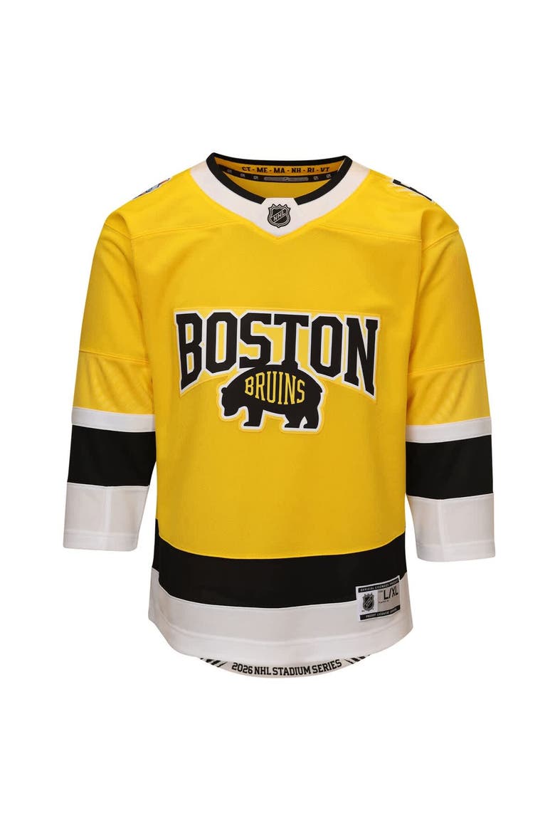Youth Outerstuff  Gold Boston Bruins 2026 Stadium Series Premier Jersey, Alternate, color, Gold