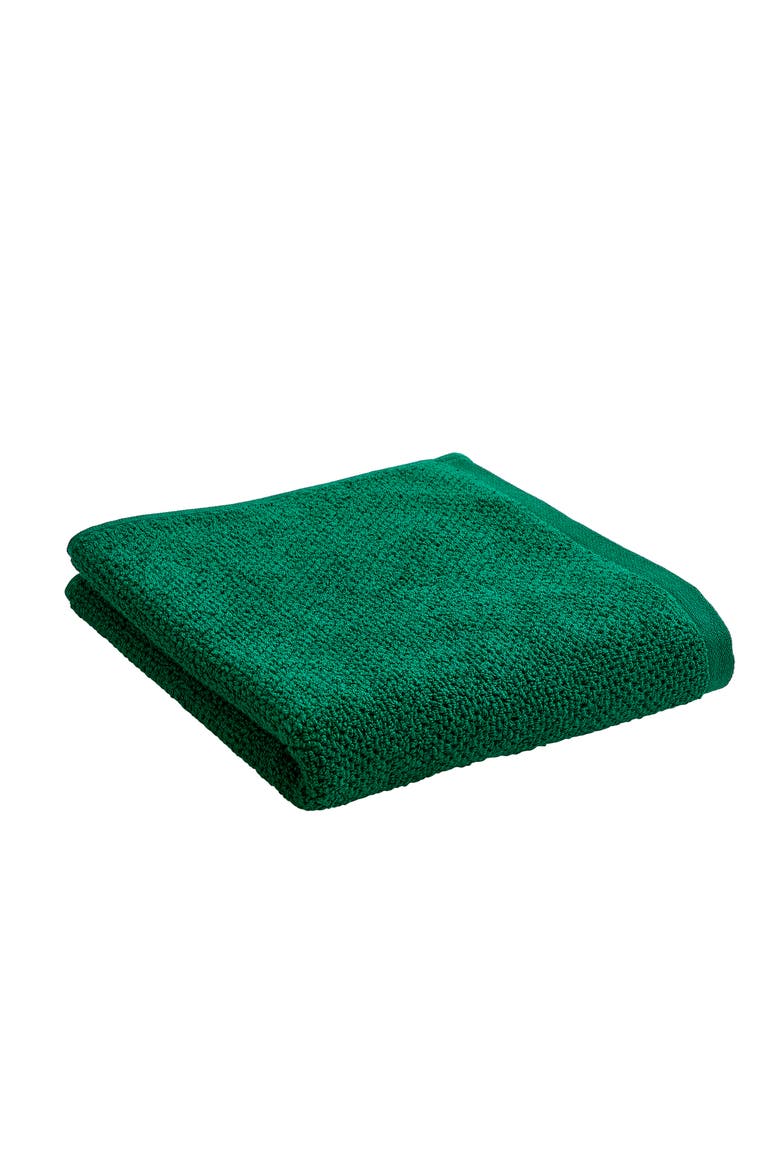 Brixton Textured Popcorn Weave Hand Towels, Main, color, Emerald