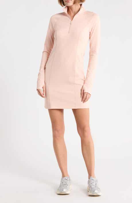 Westside Long Sleeve Ribbed Minidress