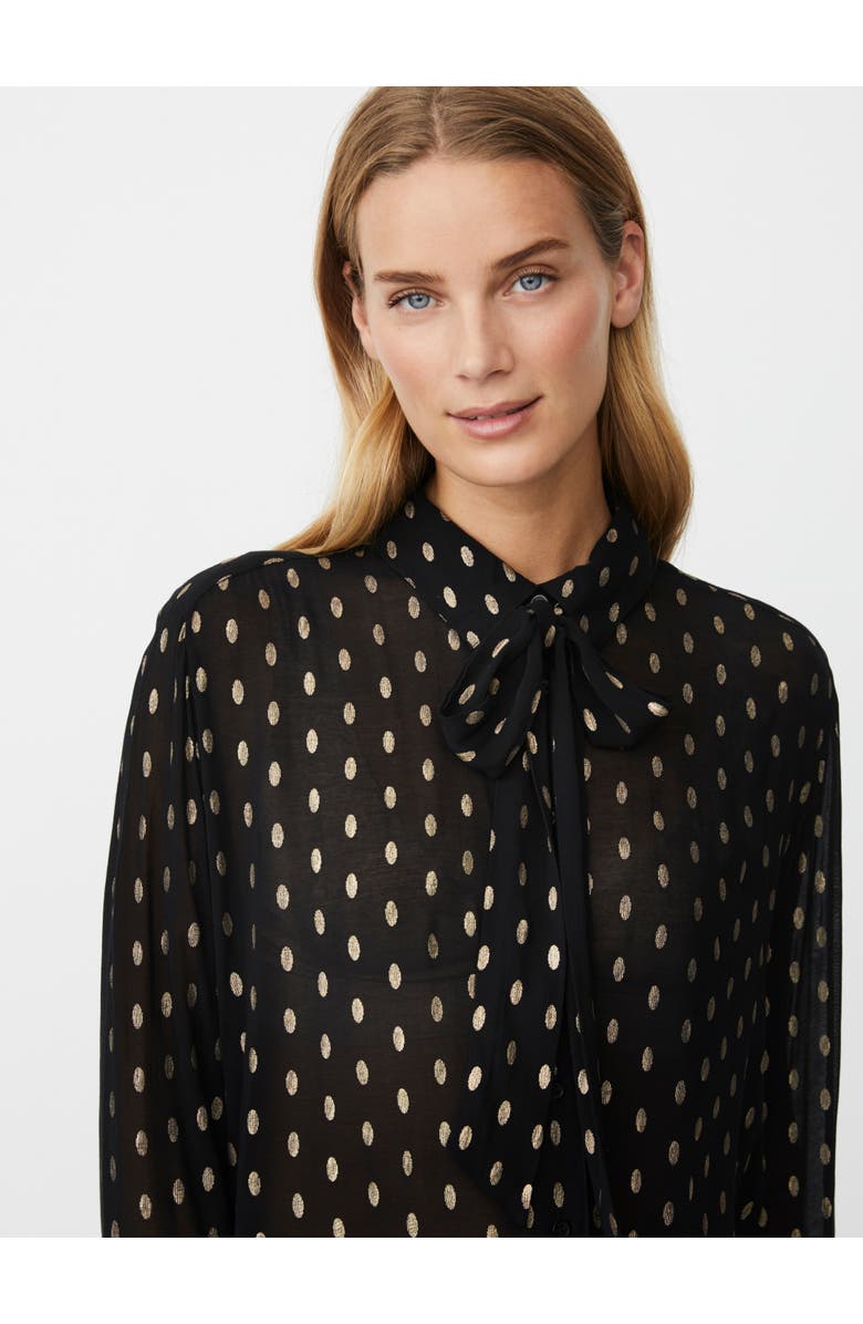 Masai Copenhagen MaInoria Neck Tie Shirt, Alternate, color, Black