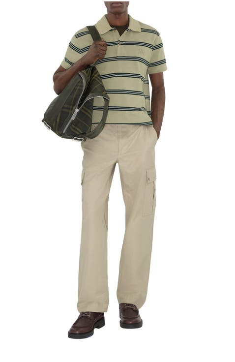 Striped Cotton Polo Shirt