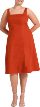 Estelle Rohanna Stretch Cotton Midi Dress