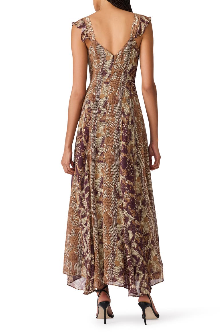 Estela Maxi Dress, Alternate, color, BRONZE
