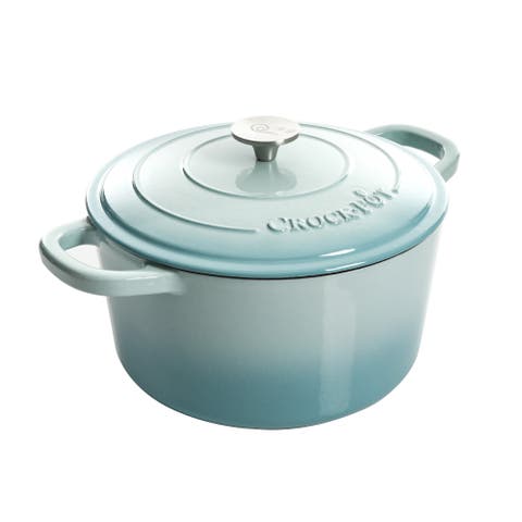 Artisan 7-Quart Round Enameled Cast Iron Dutch Oven with Lid