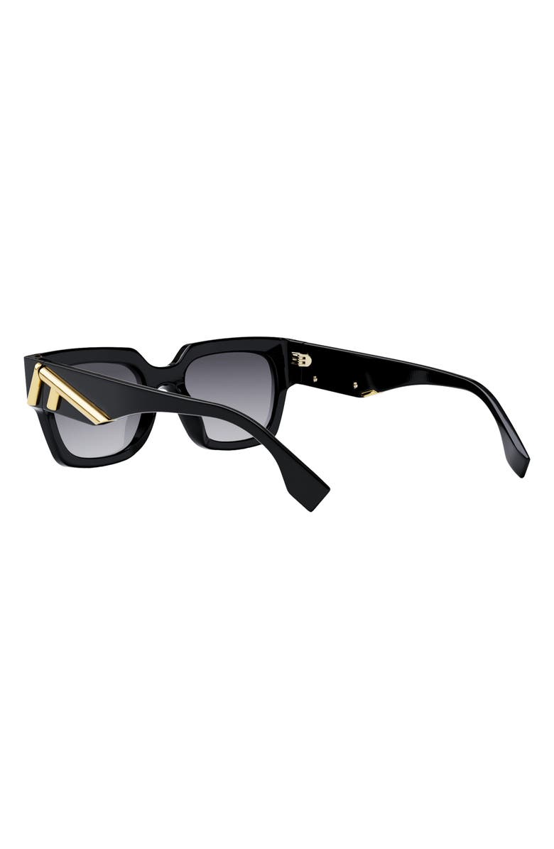 Fendi 'Fendi First 63mm Rectangular Sunglasses, Alternate, color,