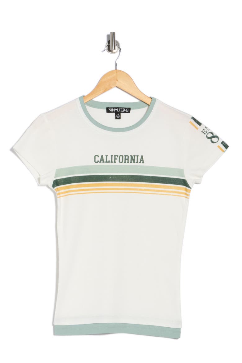 California Stripe Graphic Tee, Alternate, color, MARSHMALLOW