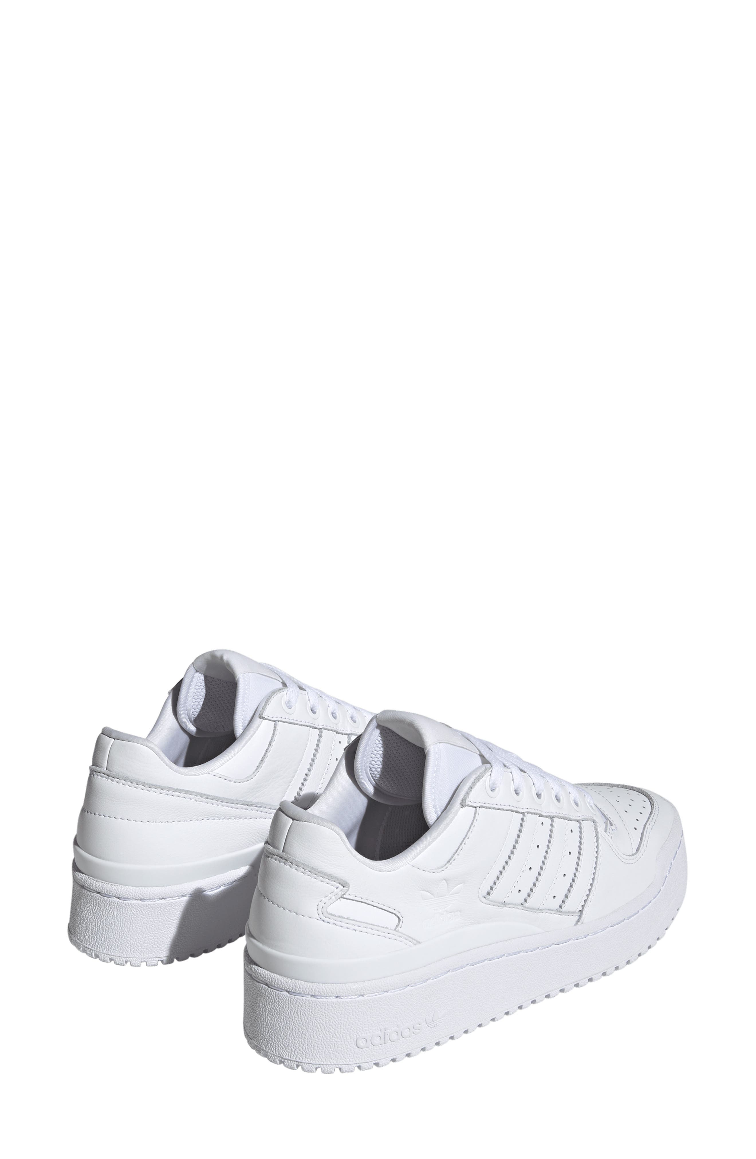 adidas Forum Bold 3-Stripes Basketball Sneaker, Alternate, color, White/ White/ Black