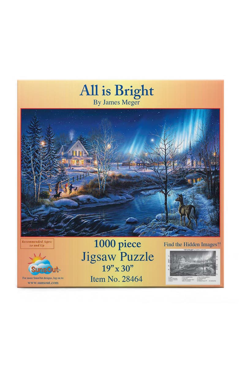 Sunsout All is Bright 1000 piece Jigsaw Puzzle for Adults, Alternate, color, Multicolor