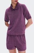 On Courtside Cotton Blend Terry Polo