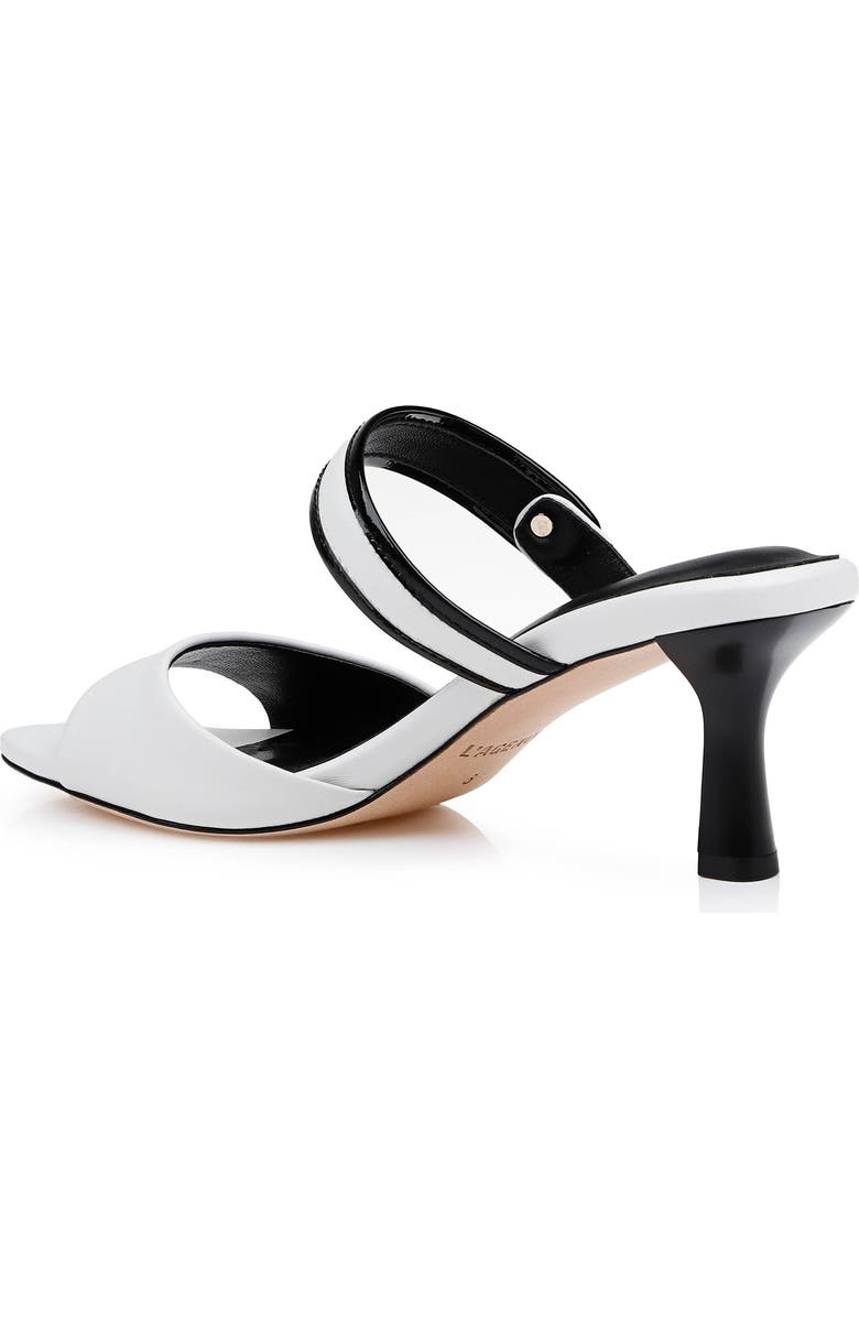 L'AGENCE Giulia Slide Sandal, Alternate, color, White Leather
