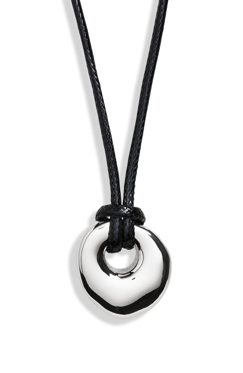 Open Edit Molten Disc Pendant Necklace, Main, color,