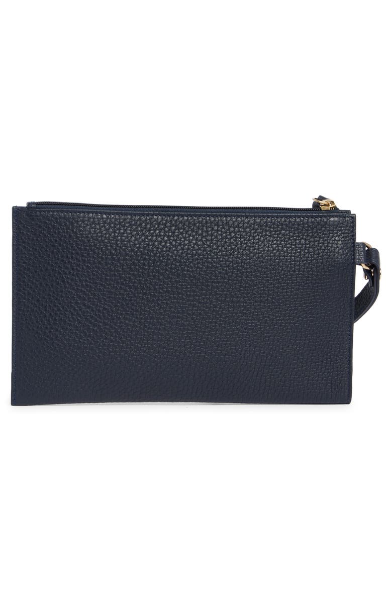 Longchamp Penelope Leather Wristlet, Alternate, color, Midnight Blue