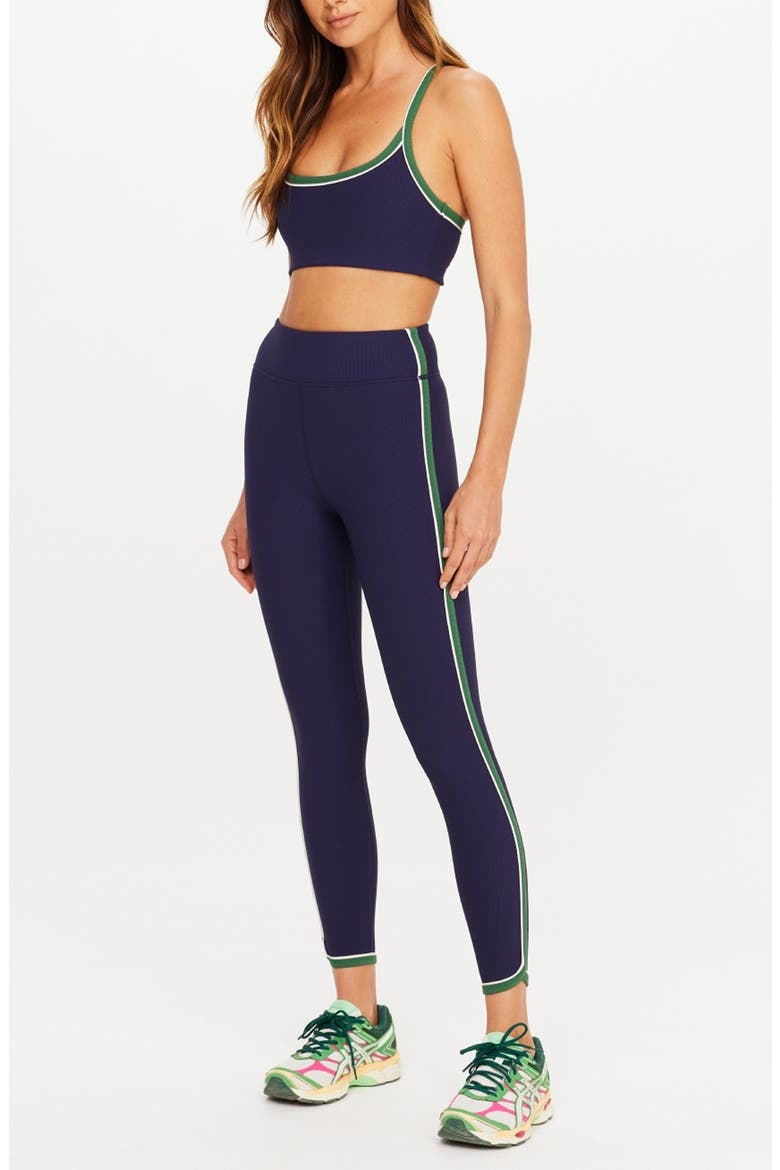 Rhythm 25-Inch High Waist Midi Leggings, Alternate, color, NAVY