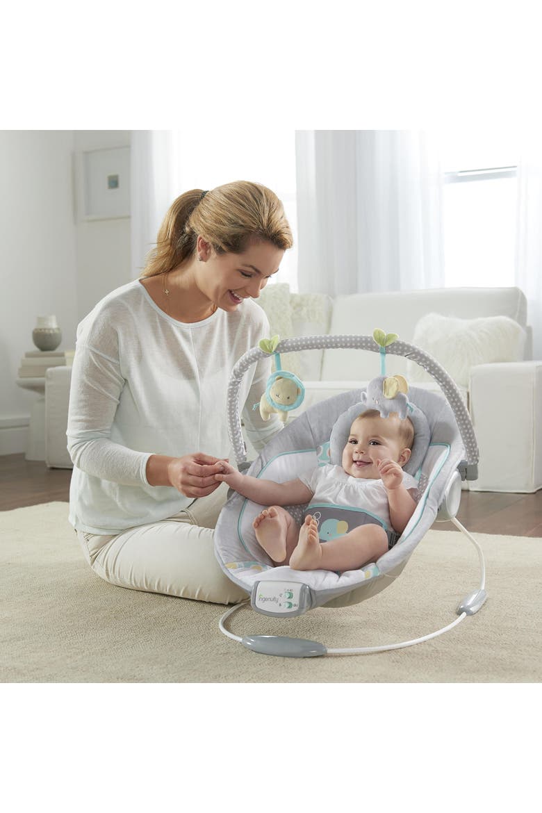 Soothing Baby Bouncer with Vibrating Infant Seat, Alternate, color, GREY