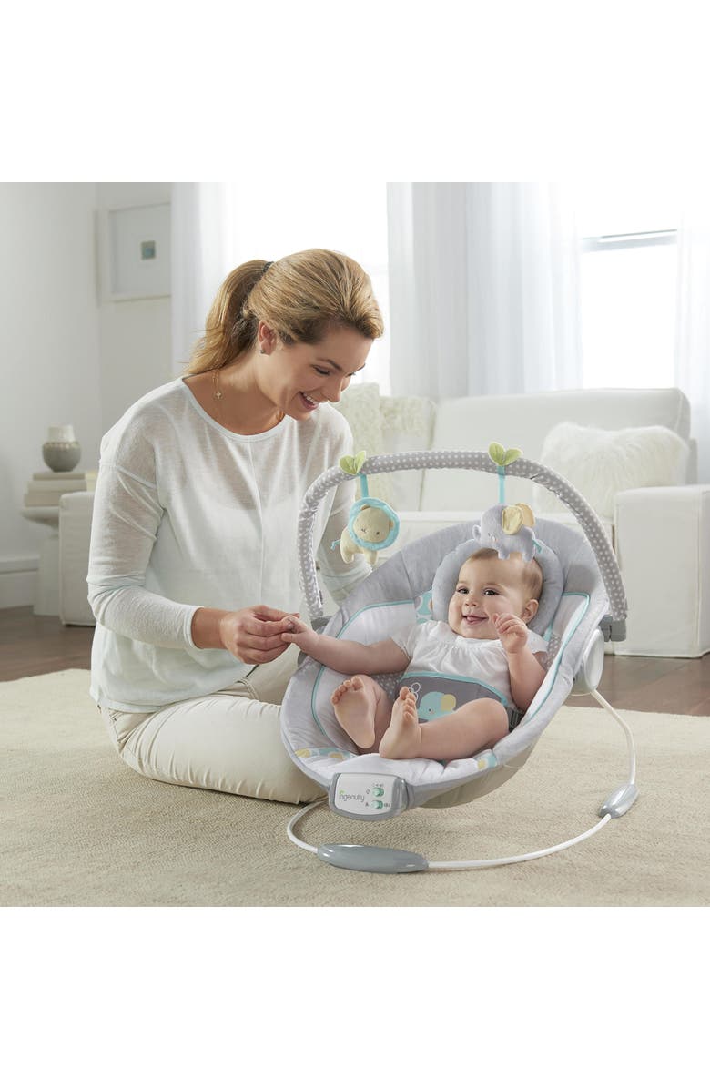 INGENUITY Soothing Baby Bouncer with Vibrating Infant Seat, Alternate, color, Grey