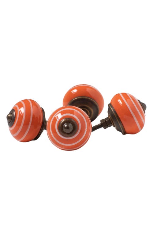 Kinetic 8-pack Knobs In Orange Stripesz