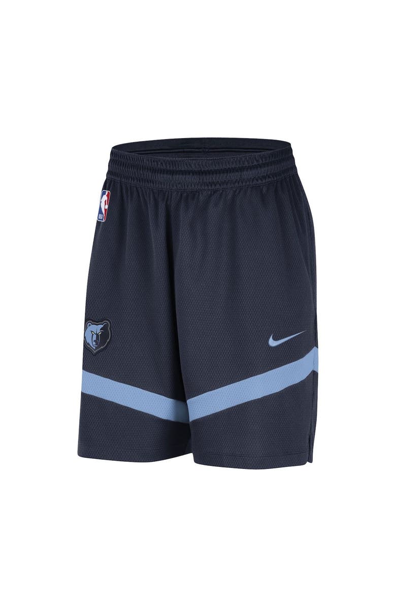 Nike Men's Nike Navy Memphis Grizzlies On-Court Practice Warmup Performance Shorts, Alternate, color, Navy