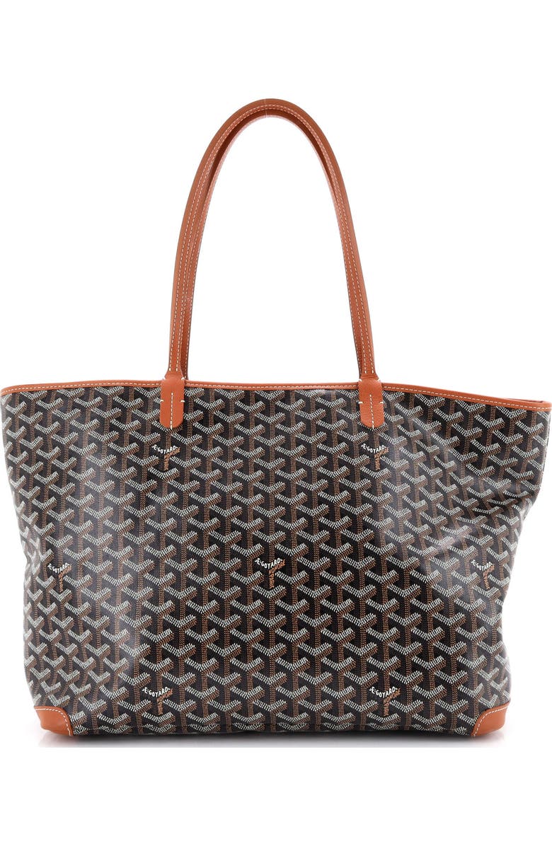 Pre-Owned Goyard Artois Tote Coated Canvas MM, Main, color, Black