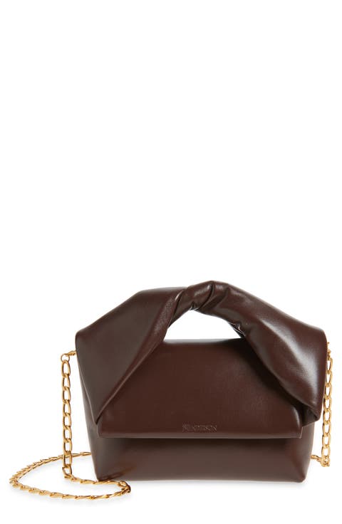 Midi Twister Leather Crossbody Bag