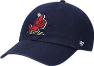 '47 Men's '47 Navy St. Louis Cardinals Logo Cooperstown Collection Clean Up Adjustable Hat